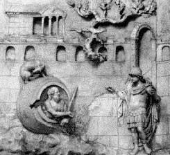 Diogène parlant avec Alexandre le Grand